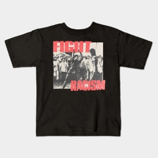 fight racism vintage 80s Kids T-Shirt